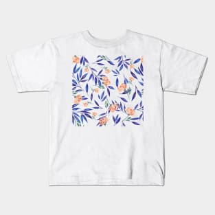 Leaves and Flowers Abstract Pattern Kids T-Shirt